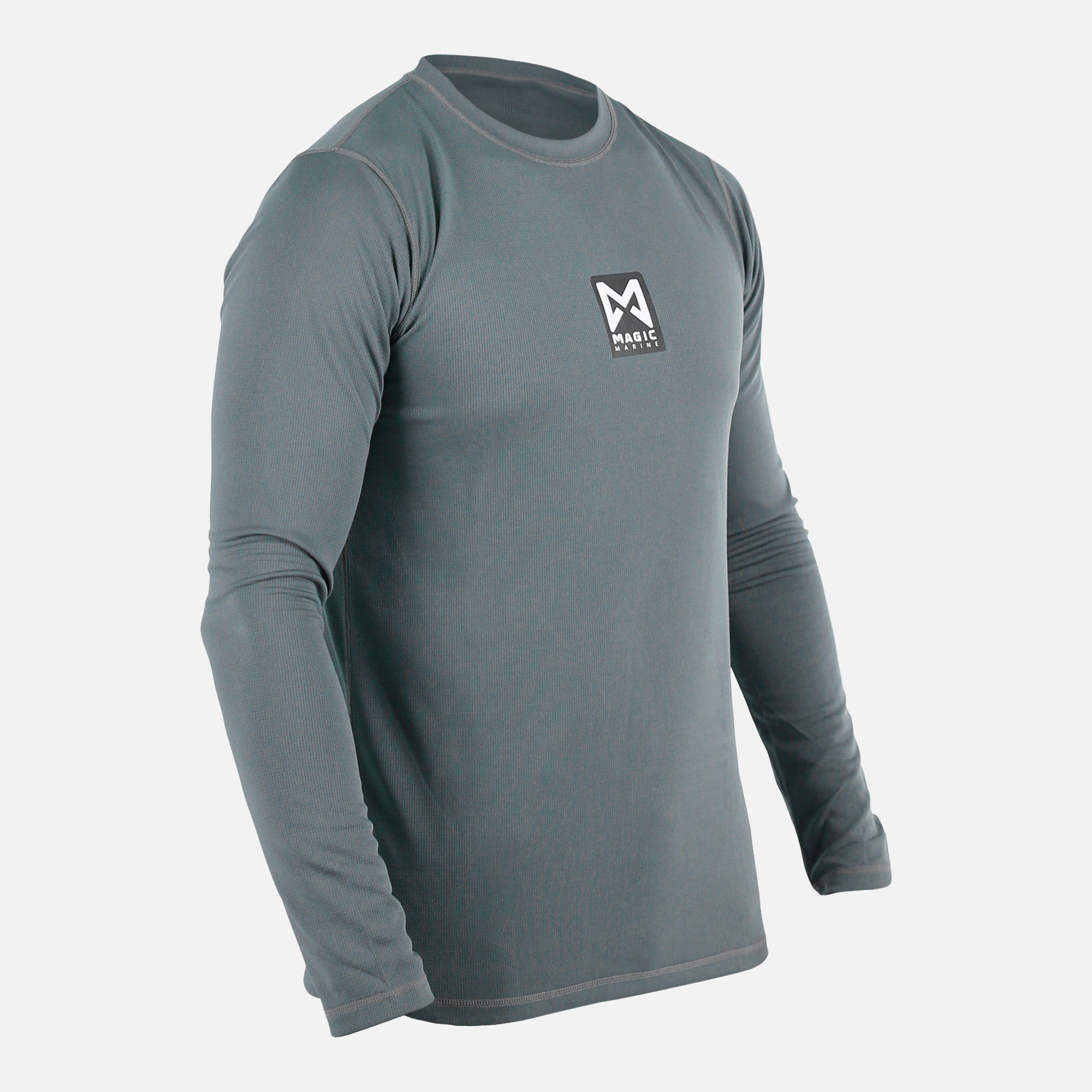 Magic Marine Cube Quickdry L/S T-shirt Gris Manches Longues
