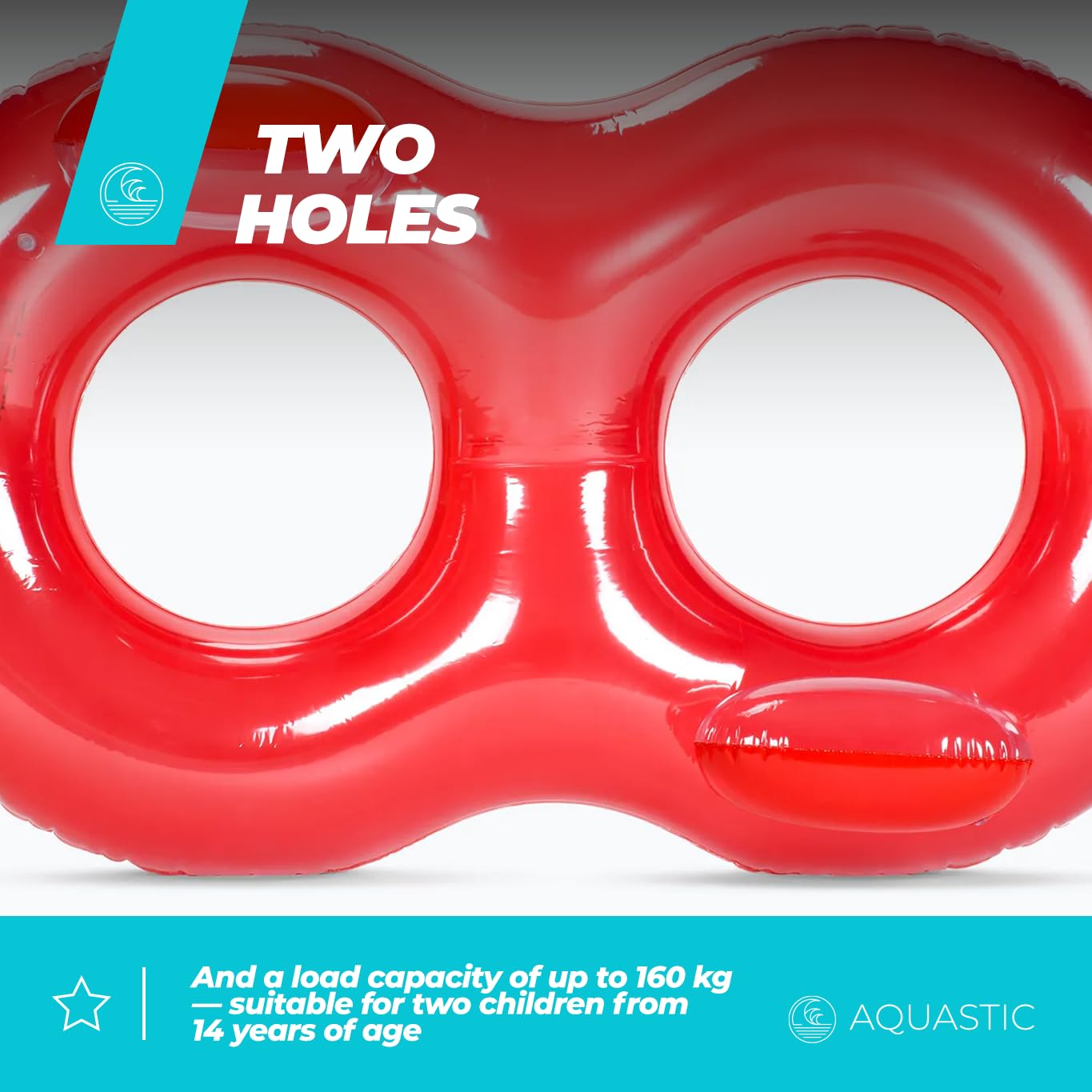 AQUASTIC ASR-175R flotteur gonflable double rouge