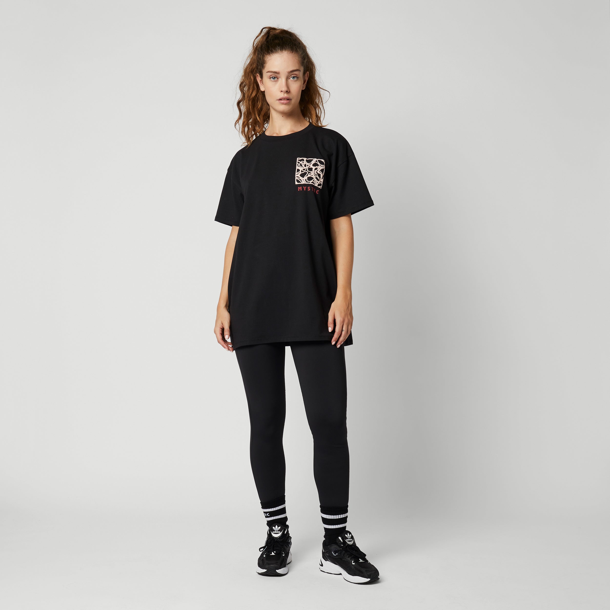 Mystic Reform Dress Tee t-shirt robe femme noir coton stretch