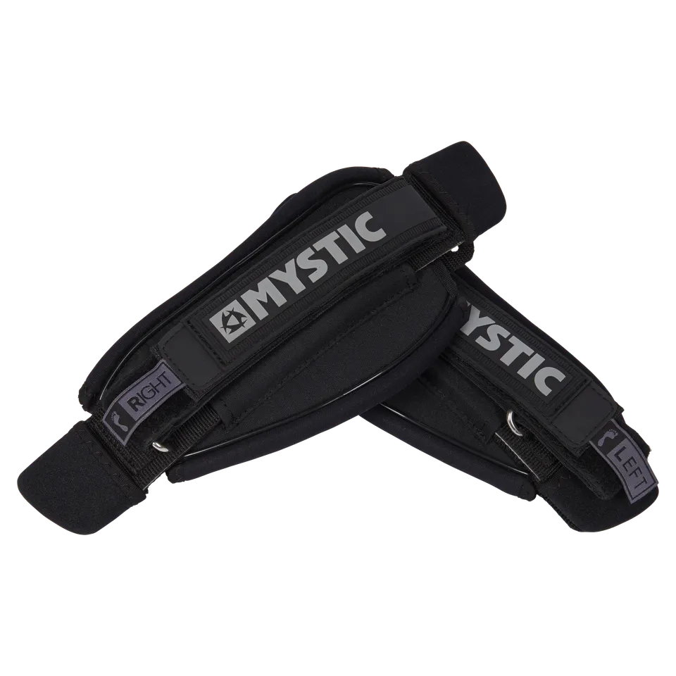 Mystic Asymmetrical Footstraps Straps Kite Noir
