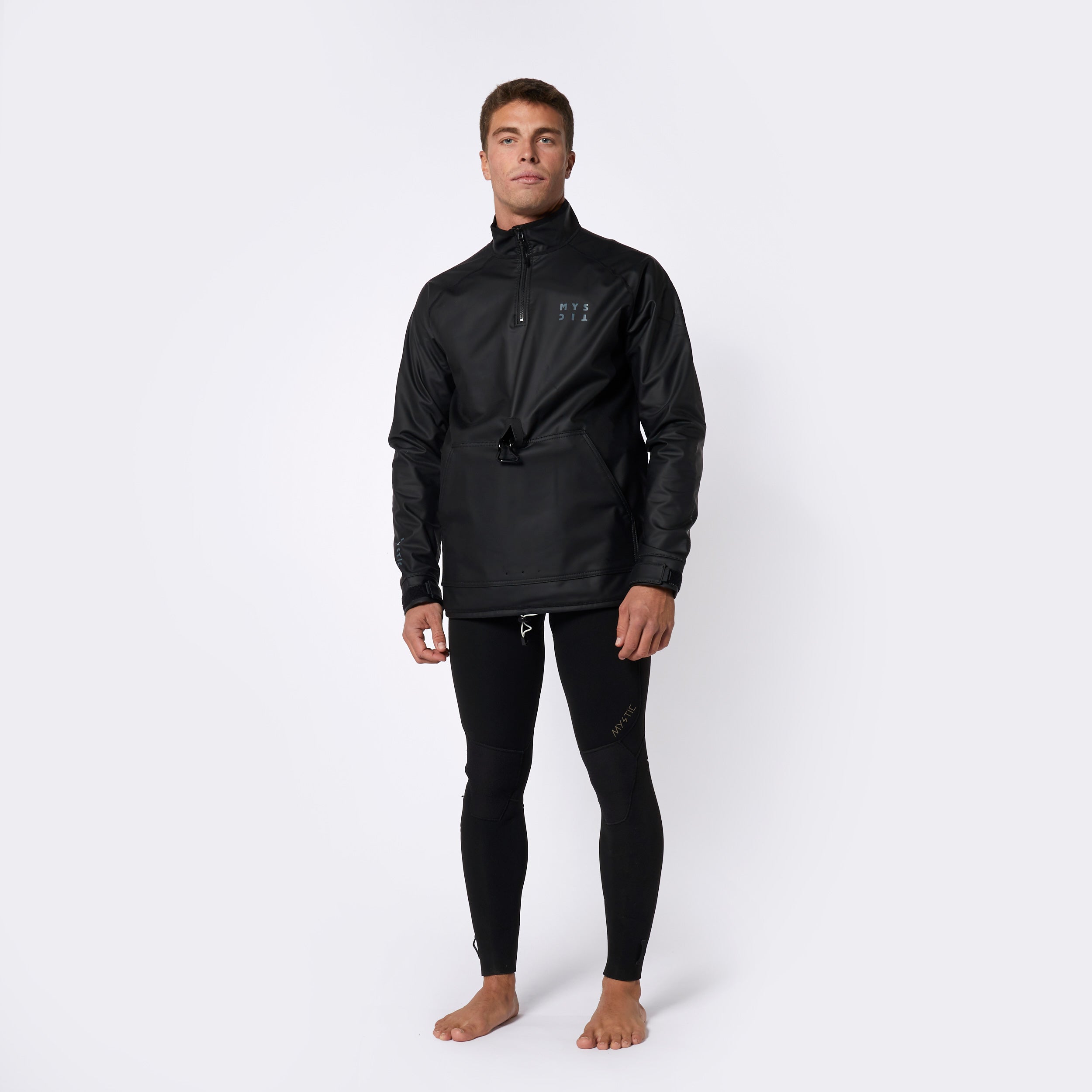 Mystic Storm Pullover veste homme coupe-vent polaire noir