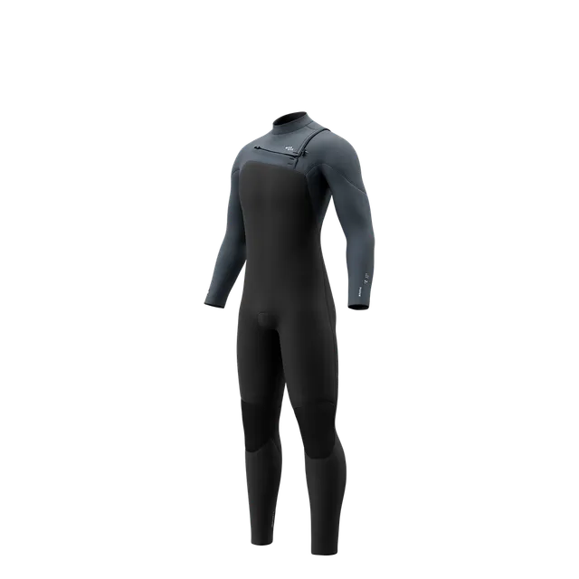 Mystic Motion Fullsuit 4/3 combinaison noire zip avant