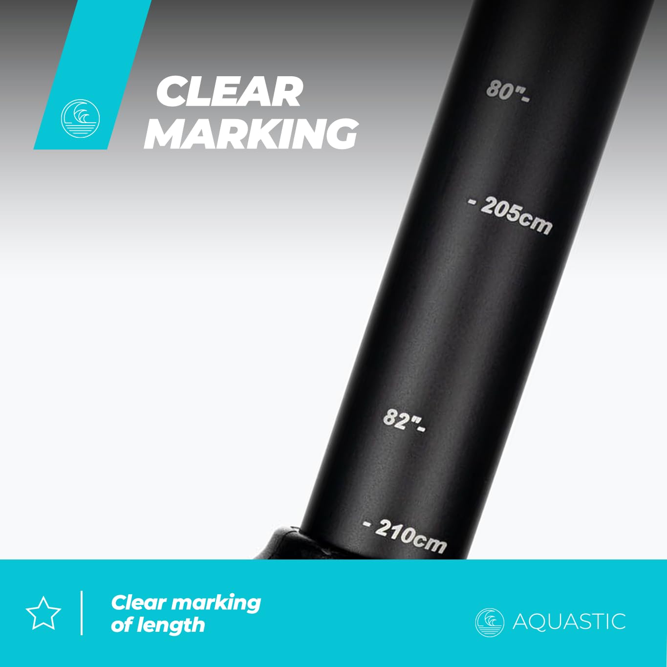 AQUASTIC AQS-SPD003 pagaie kayak double 170-220 cm