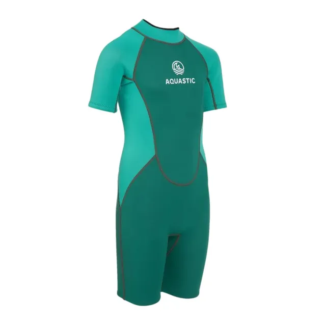 AQUASTIC Wavey JRG shorty enfant turquoise 131-140 2 mm