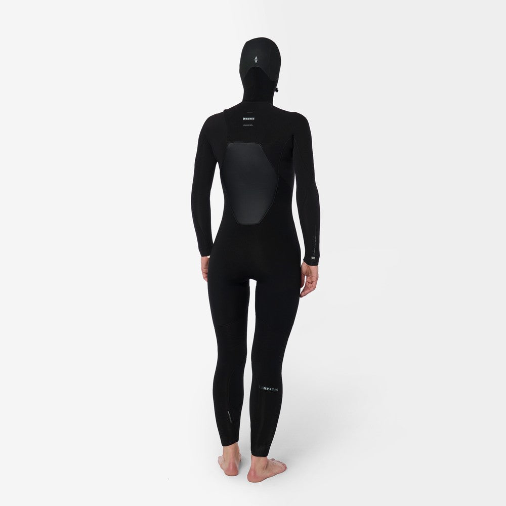 Mystic Gem combinaison 6/4/3mm cagoule zip front noir