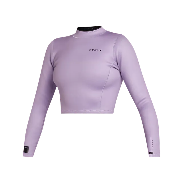 Mystic Lunar Crop Top 2mm haut néoprène femme violet