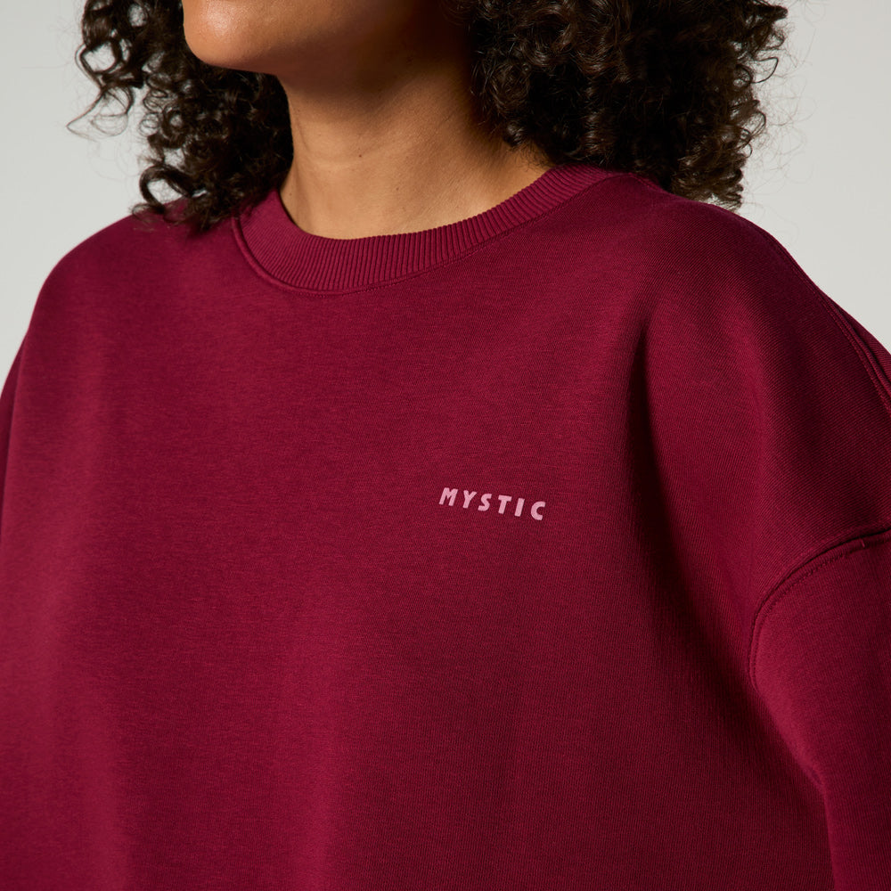 Mystic Profile Crew sweat coton noir