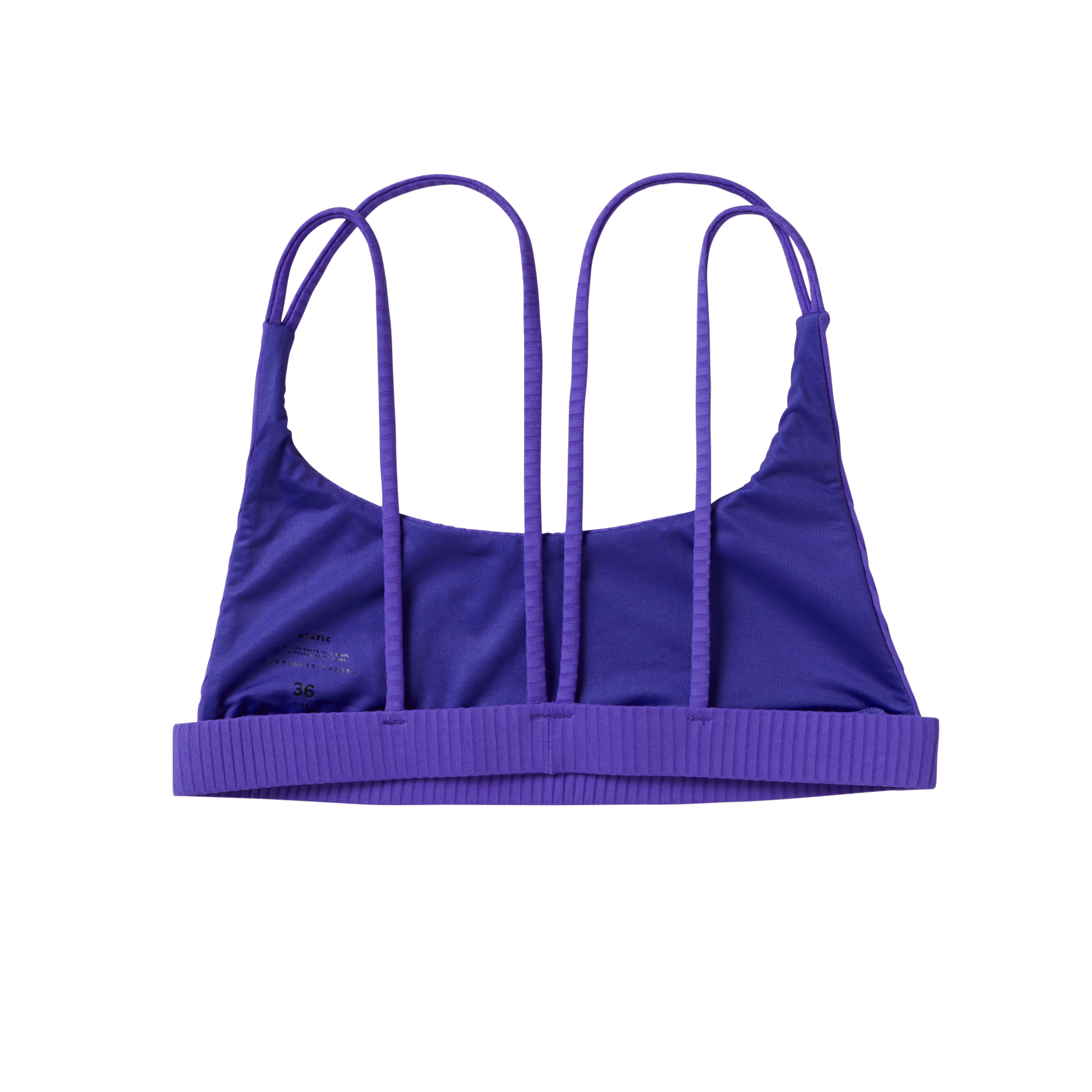 Mystic Bodil haut bikini femme noir dos croisé
