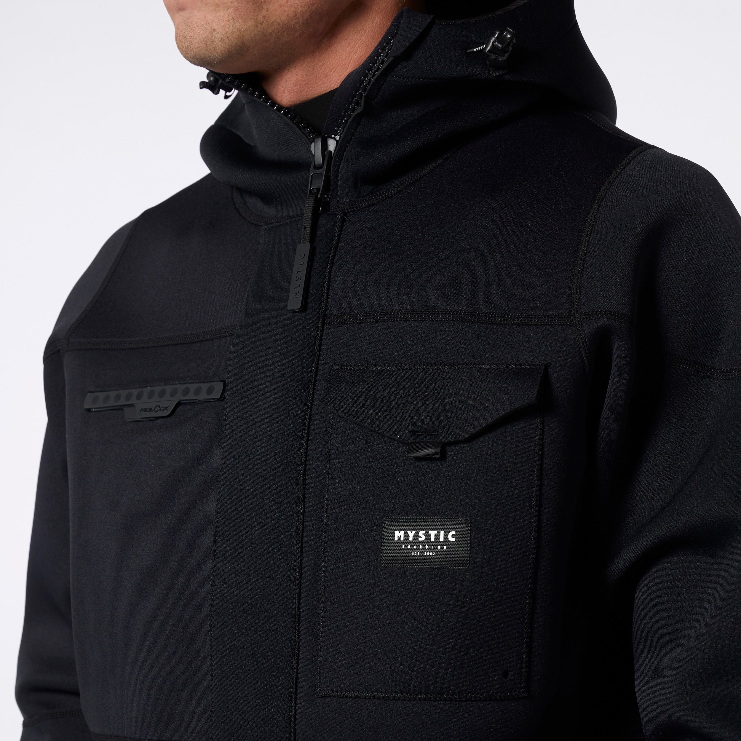Mystic Vortex veste néoprène 3/2mm capuche poches