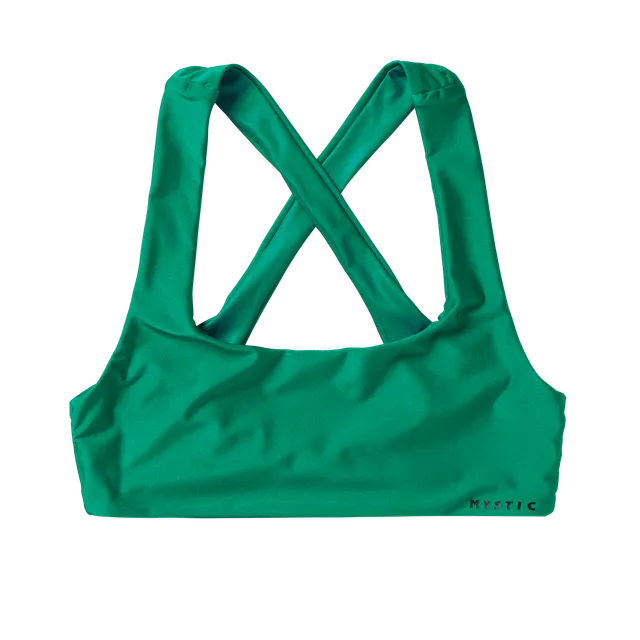 Mystic Lana Cross haut de bikini noir maintien surf