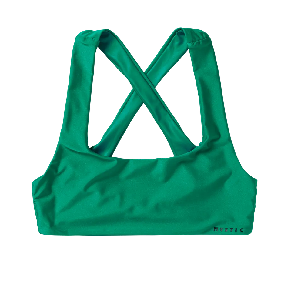 Mystic Lana Cross haut de bikini noir maintien surf
