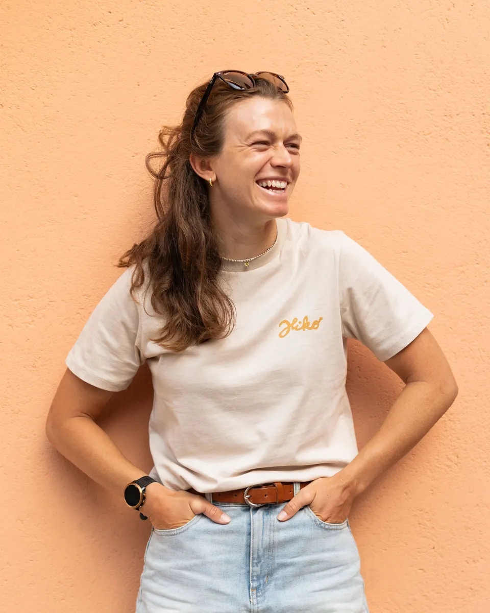 HIKO Meadow t-shirt femme coton bio rose