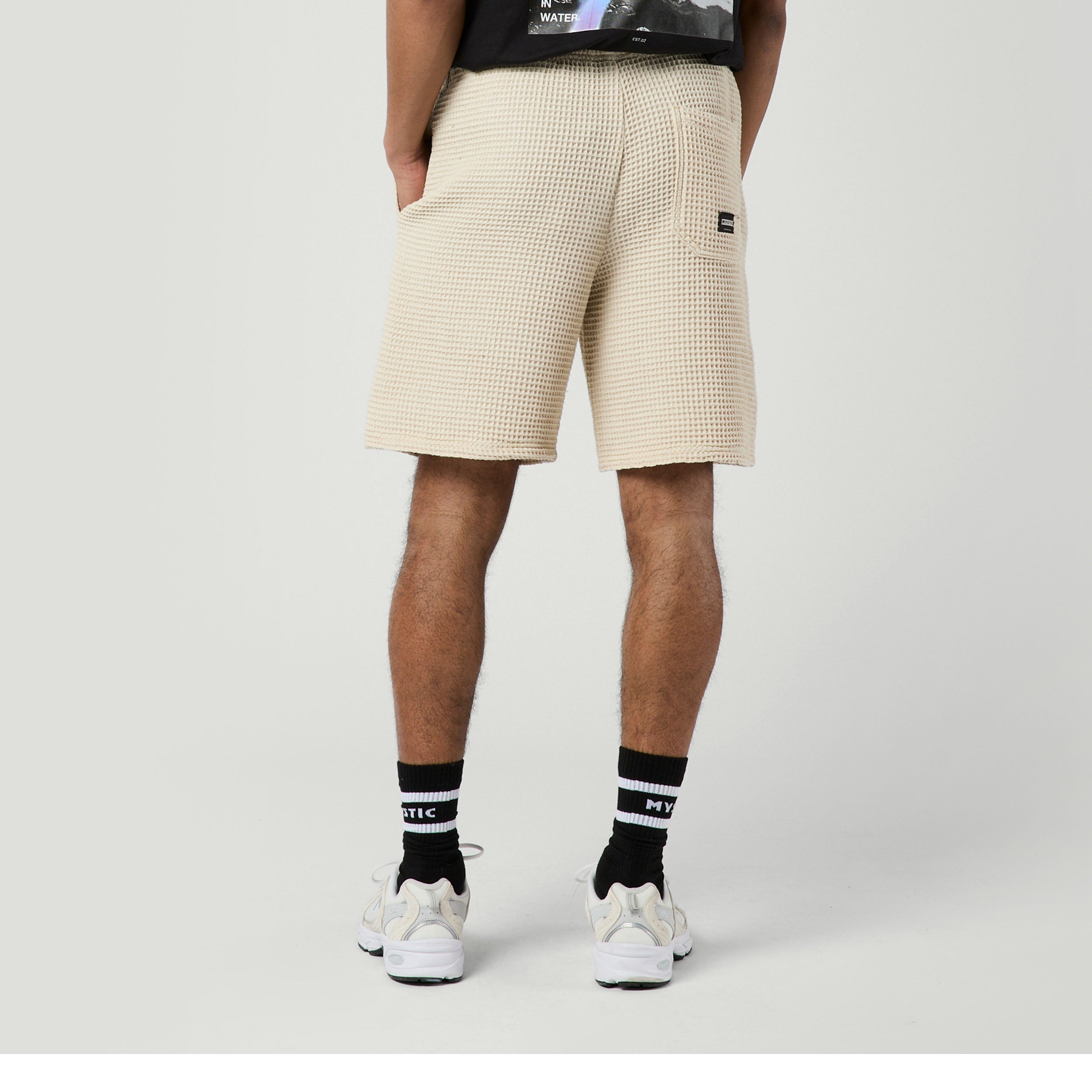 Mystic Scout Short short homme coton gaufré Sand