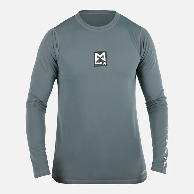 Magic Marine Cube Quickdry L/S T-shirt Gris Manches Longues