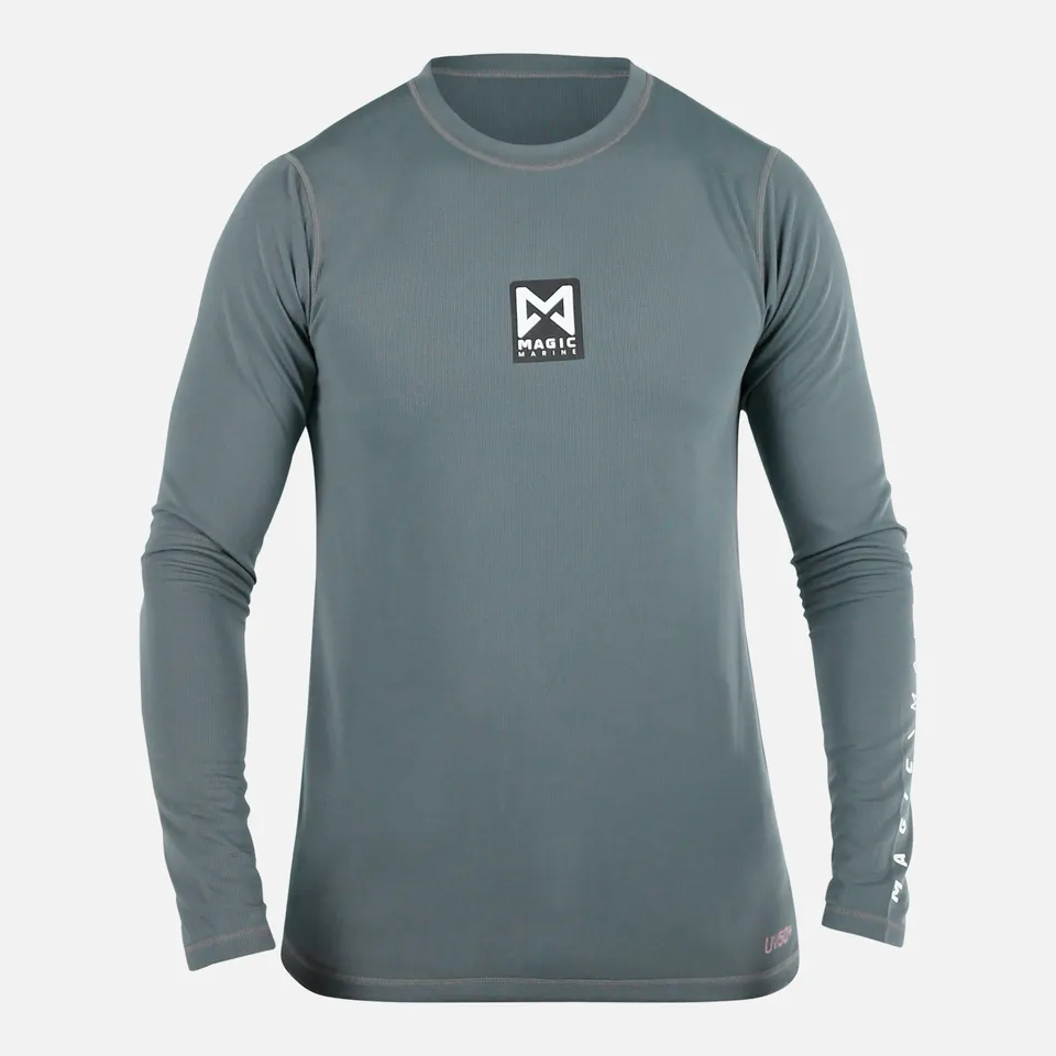 Magic Marine Cube Quickdry L/S T-shirt Gris Manches Longues