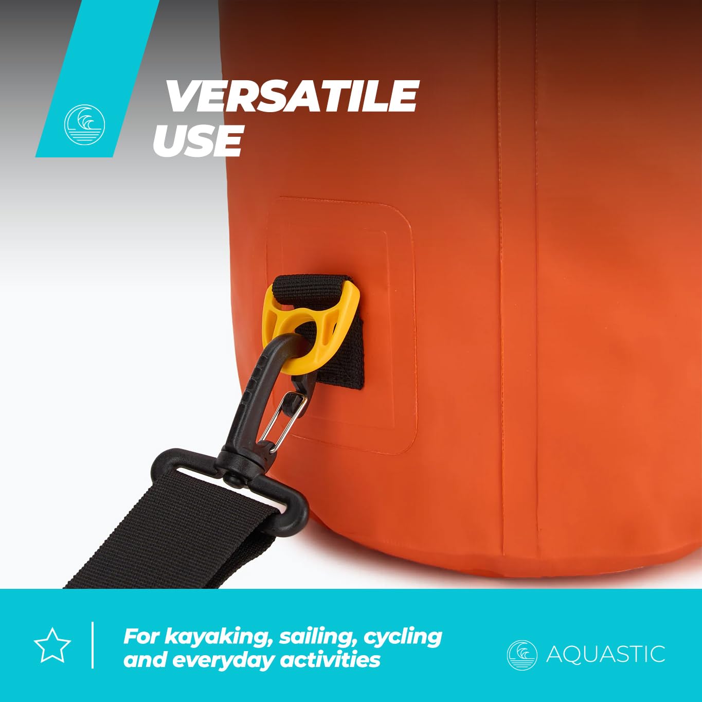 AQUASTIC Sac Étanche 13 L PVC bleu bandoulière