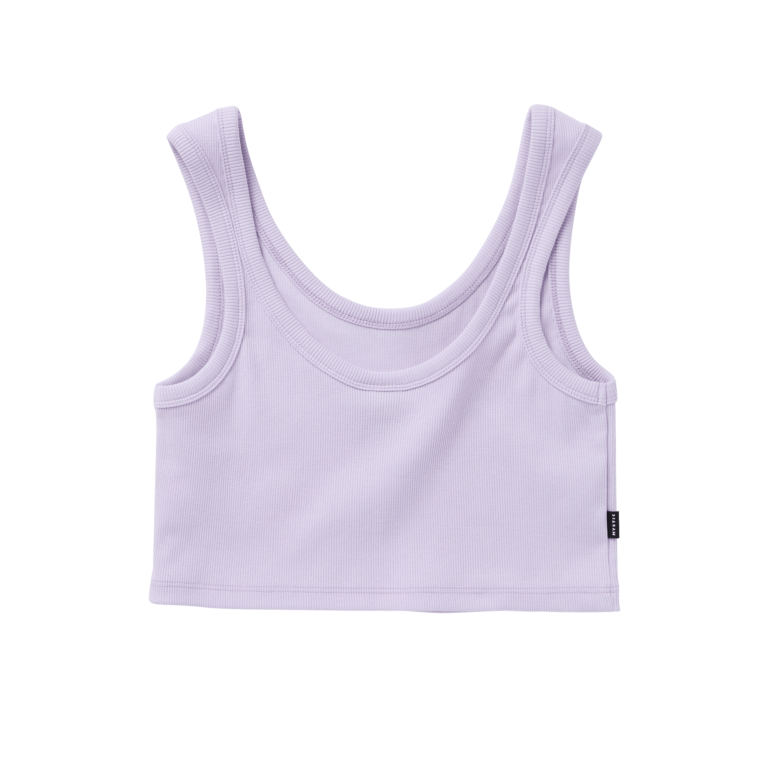 Mystic Glow Crop Tank débardeur femme marron côtelé