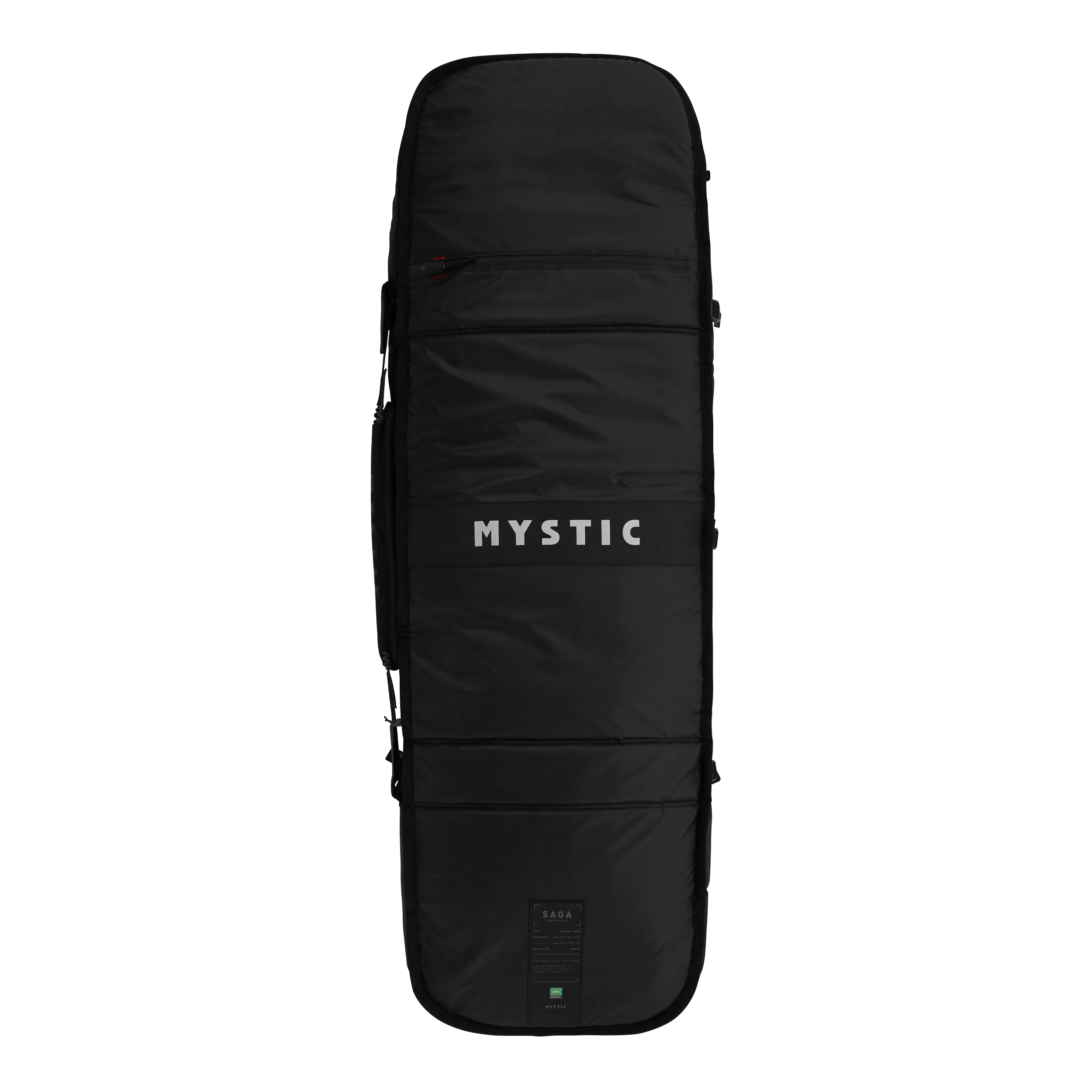 Mystic Saga housse boardbag noir roulettes protection