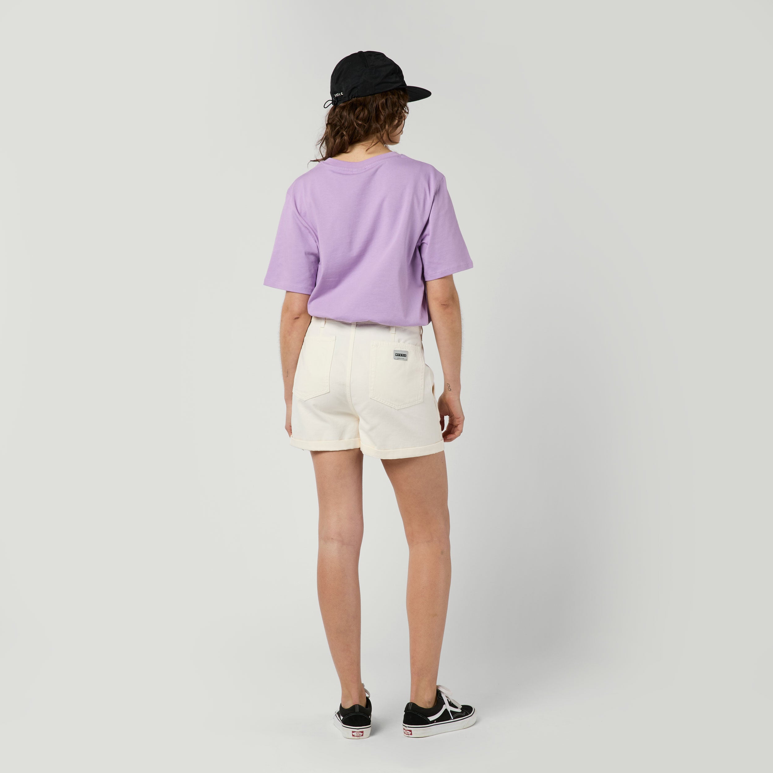 Mystic Island Short short femme taille haute coton