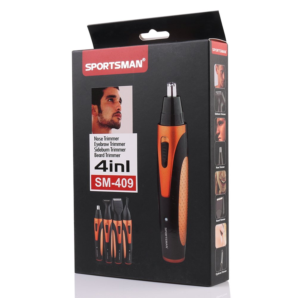 FLYBOO 4 en 1 tondeuse nez rechargeable 4 têtes