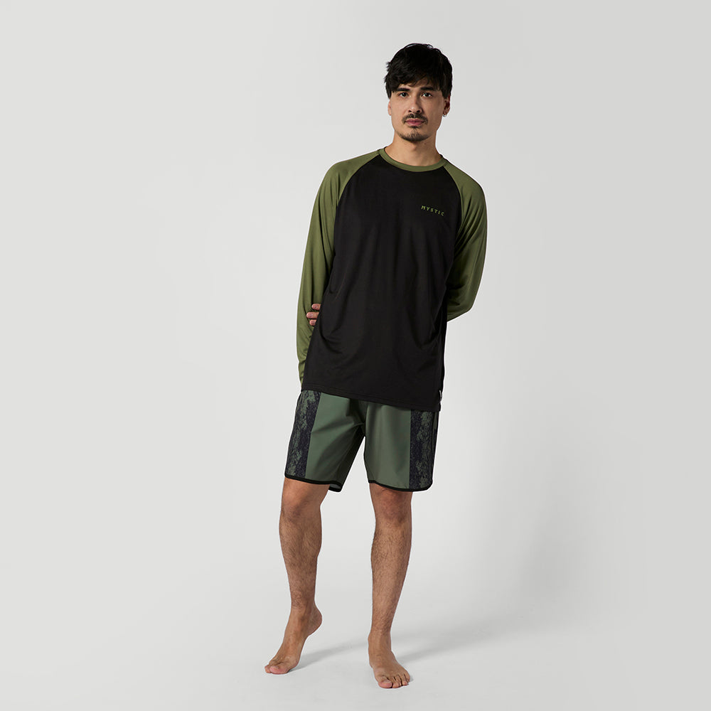 Mystic Bolt t-shirt manches longues coton vert olive