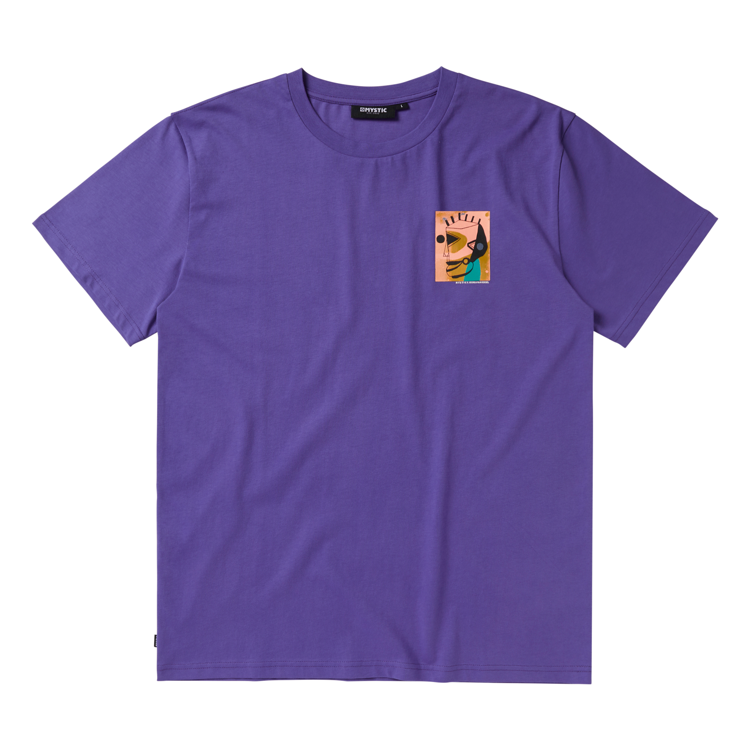 Mystic Joshua Tee t-shirt coton bio noir coupe relax