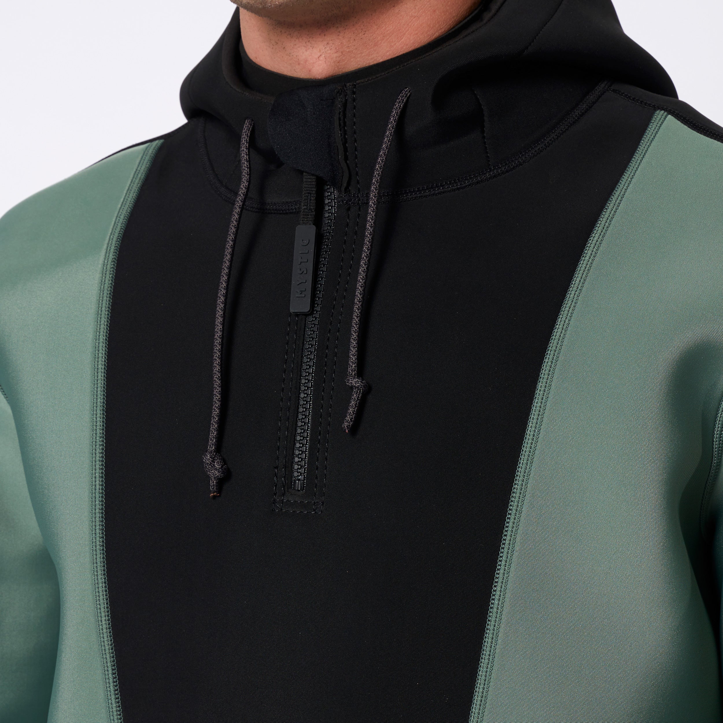 Mystic Fulmar Hoodie 3/2mm top néoprène noir