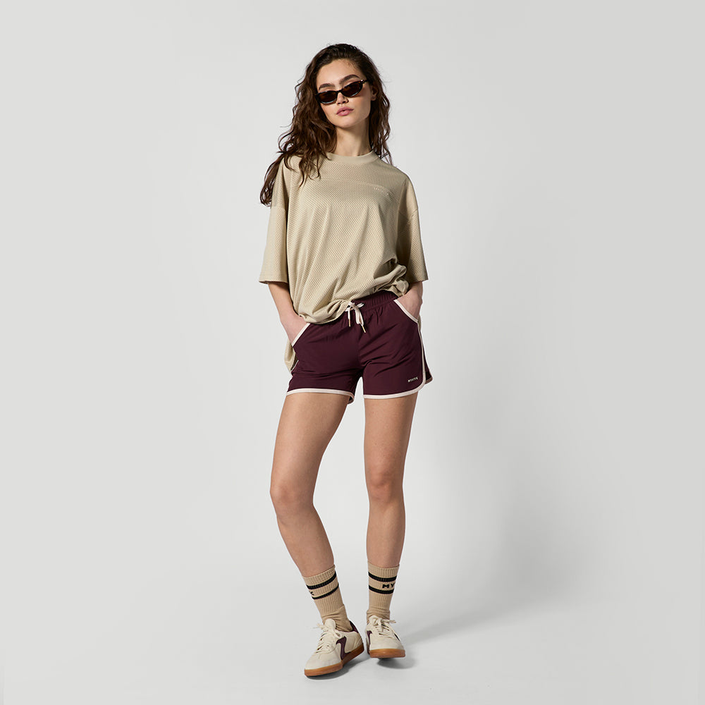 Mystic Relay Tee Sand t-shirt mesh respirant