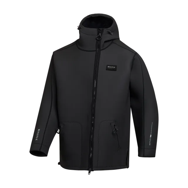 Mystic Battle 3/2mm veste néoprène homme noir coupe-vent