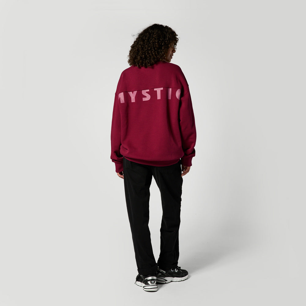 Mystic Profile Crew sweat coton noir