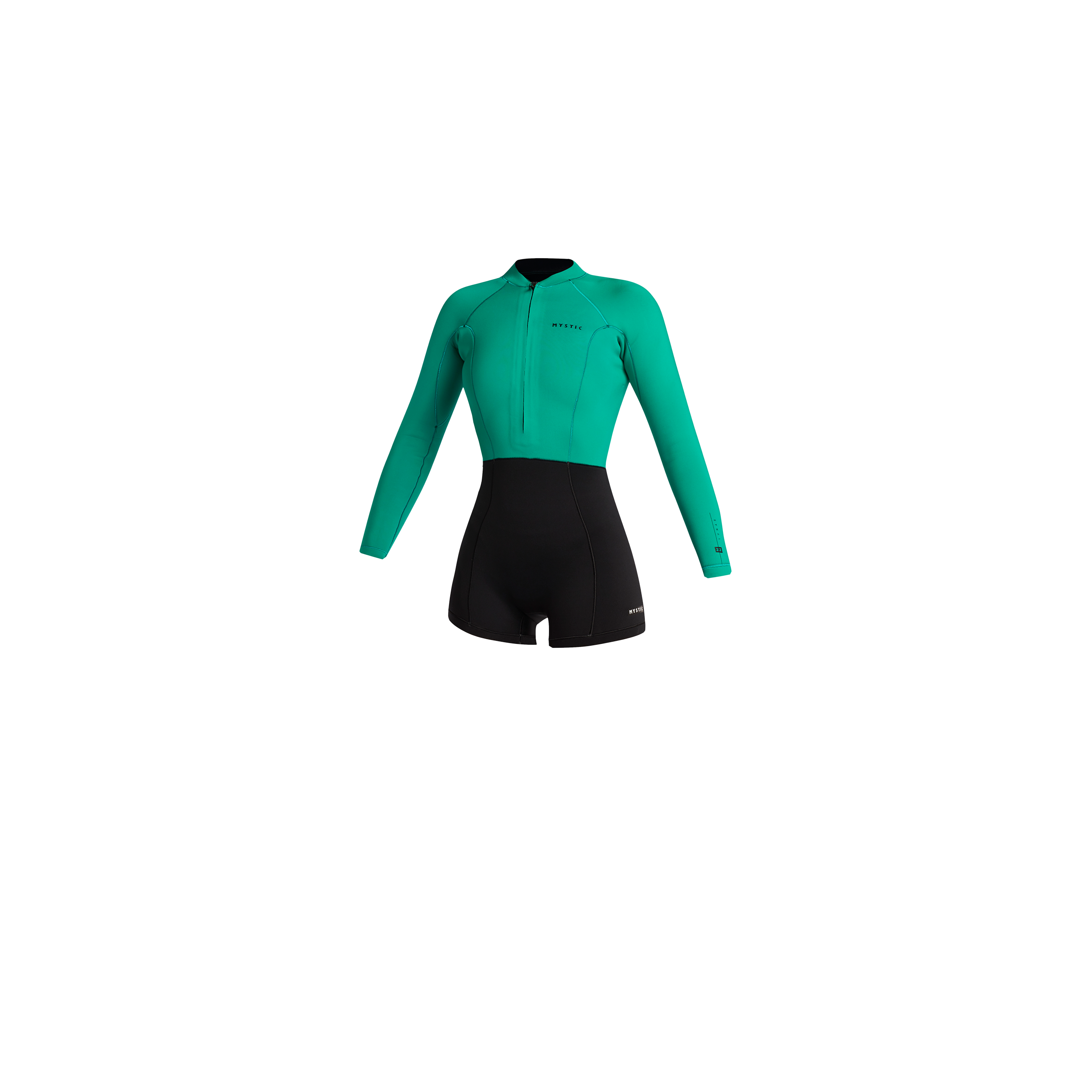 Mystic Lunar Longarm Shorty 2/2mm Fzip combinaison femme vert