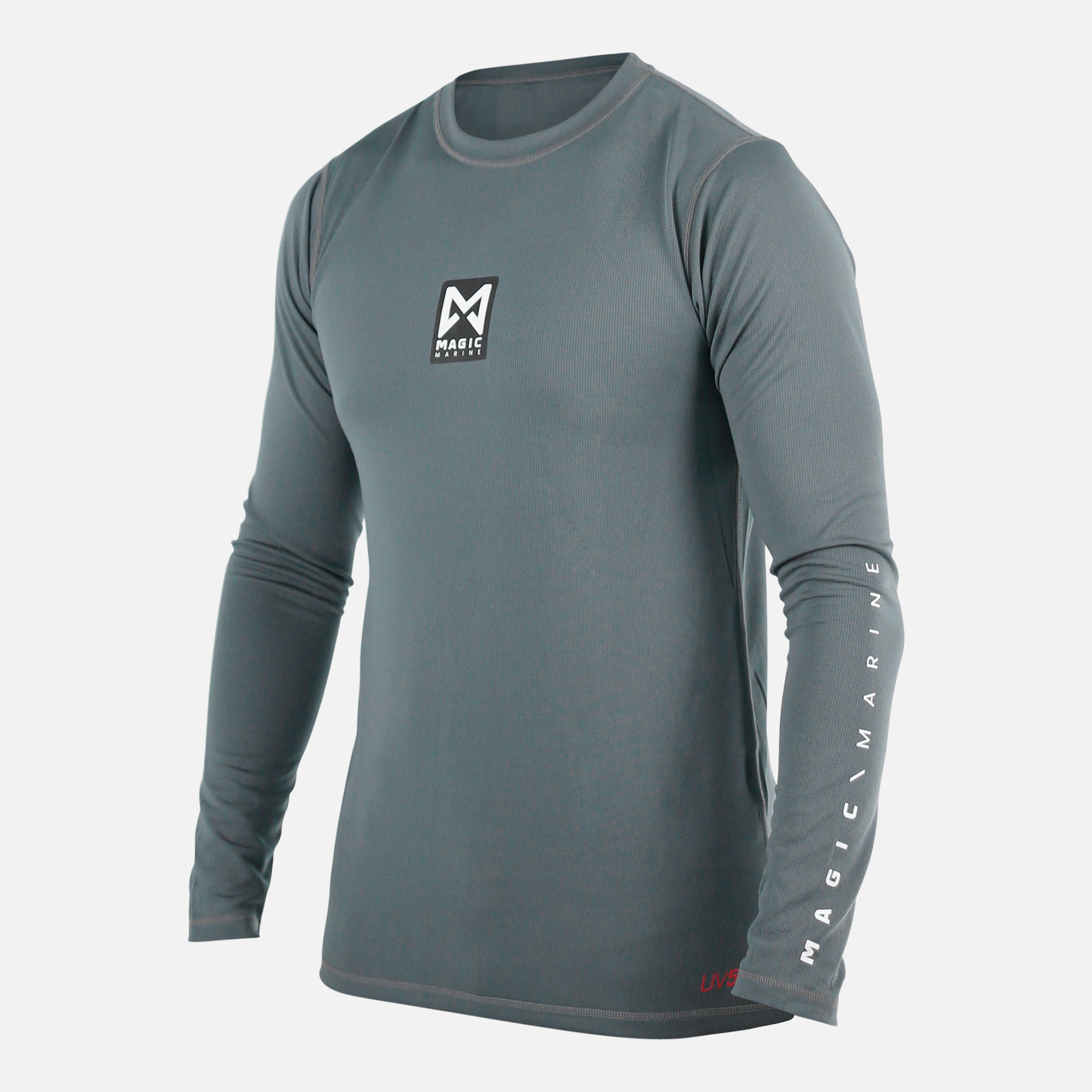 Magic Marine Cube Quickdry L/S T-shirt Gris Manches Longues