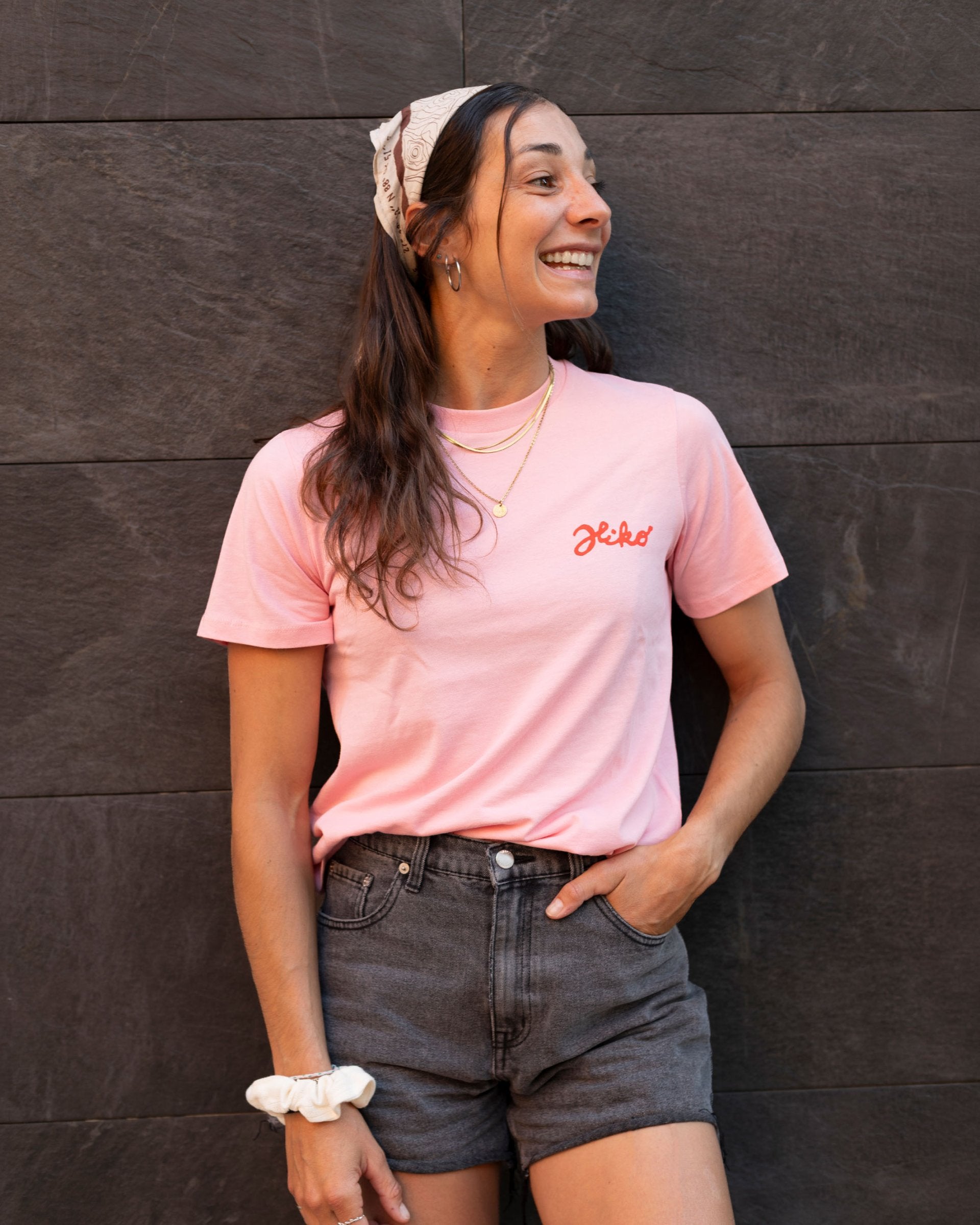 HIKO Meadow t-shirt femme coton bio rose