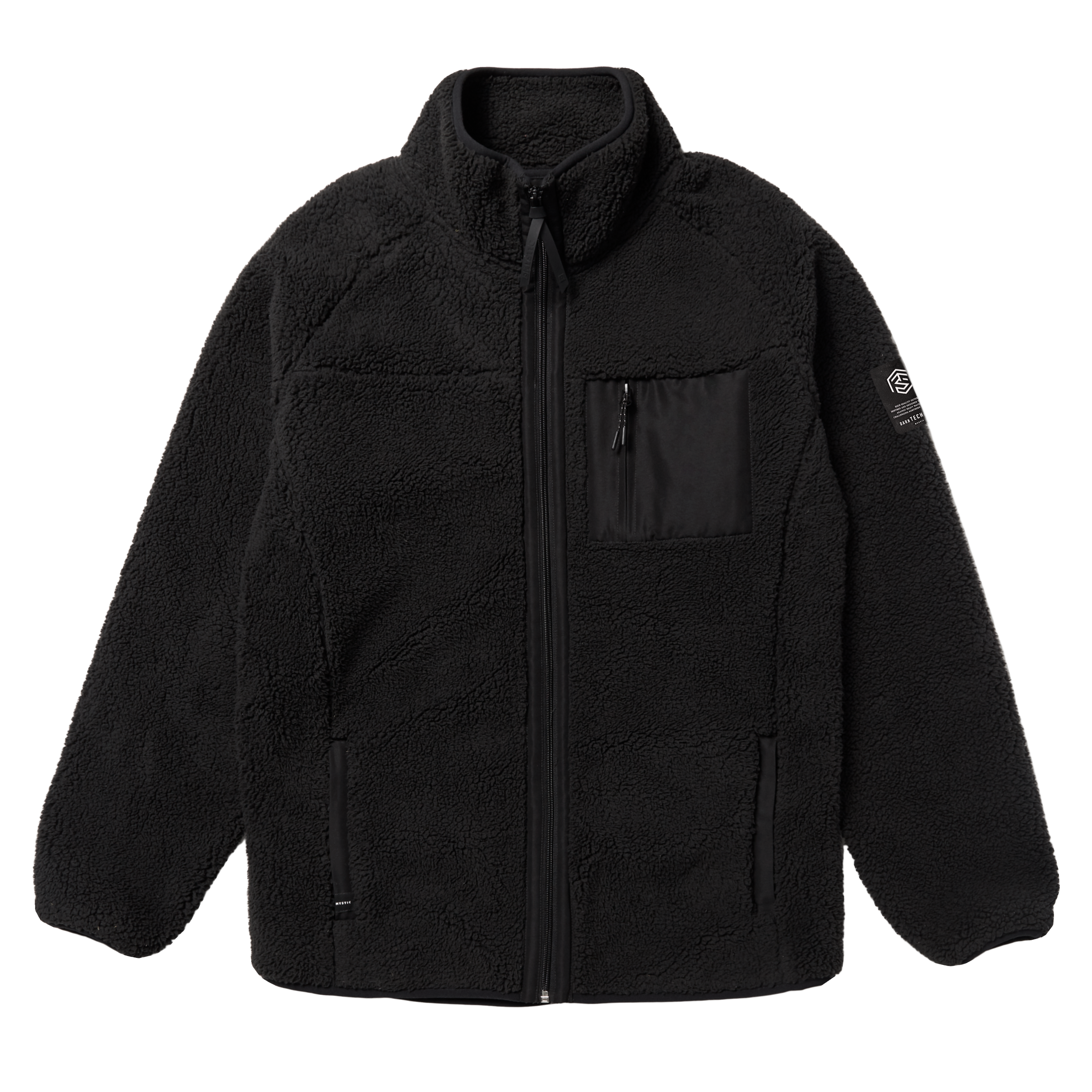 Mystic DTS Teddy sweat zippé noir chaud technique