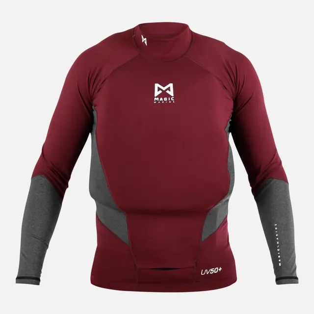 Magic Marine Racing Overtop L/S lycra rouge manche long